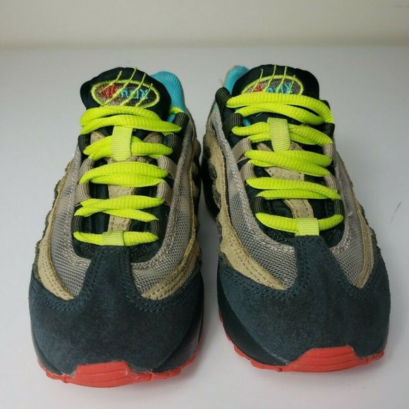 NEW NIKE AIR MAX 95 "MONSTER" GS OUTDOOR GREEN CYB - Picture 2 of 7